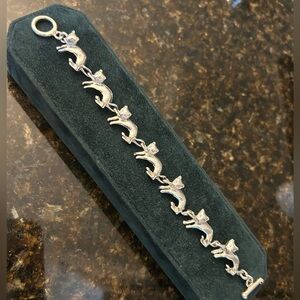 925 Sterling Silver Cat bracelet